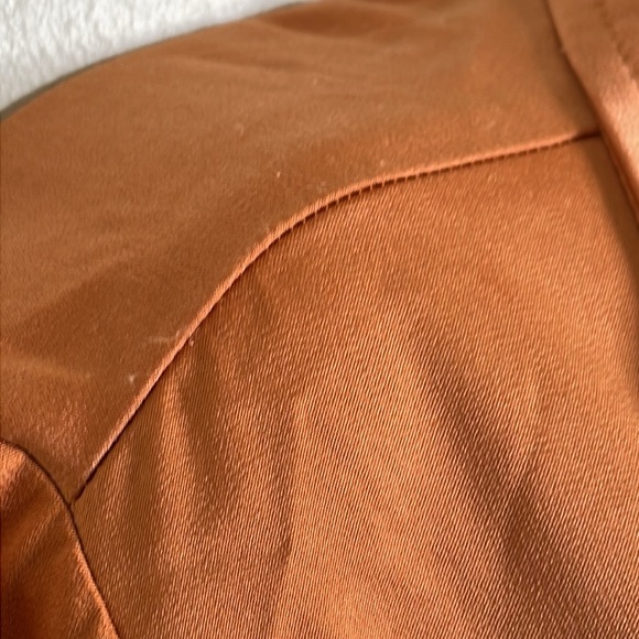 Strut & Bolt The Risky Business Dress Satin Polyester Copper Size Large NWT - Picture 16 of 17